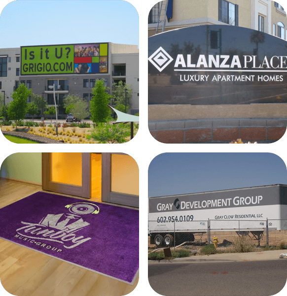 A collage of different pictures with the words " alanza place luxury apartment homes ".